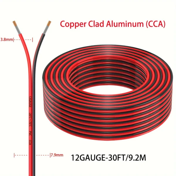 Flexible 2-Conductor Extension Cord - Red